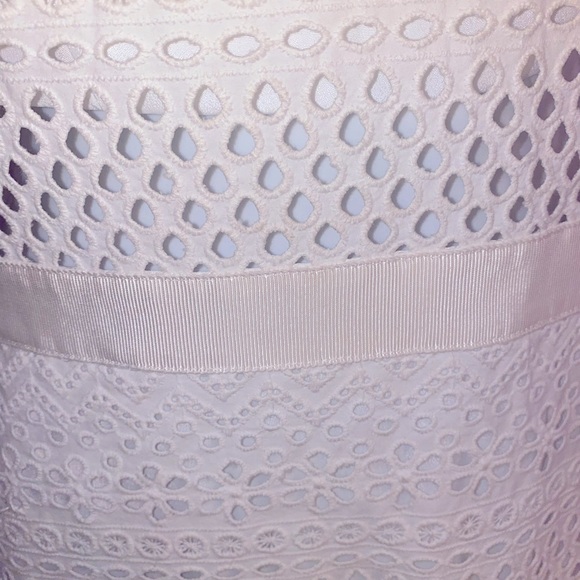 Self-Portrait White  Bea Guipure  Embroidery Lace Midi Dress - Picture 9 of 11